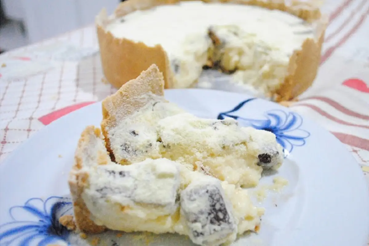 Torta Mousse de Leite em Pó com Chocolate Bis 1 torta mousse de leite em pó com chocolate bis