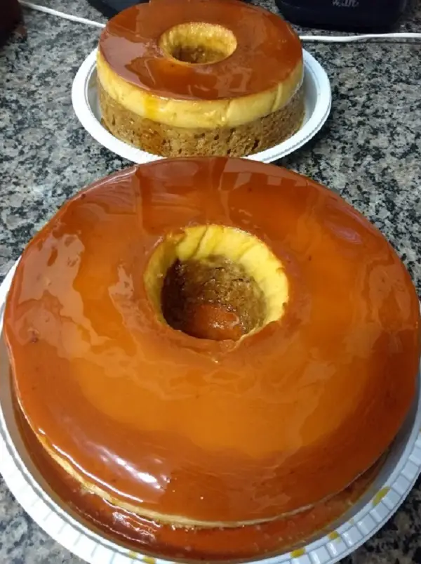 bolo pudim de churros