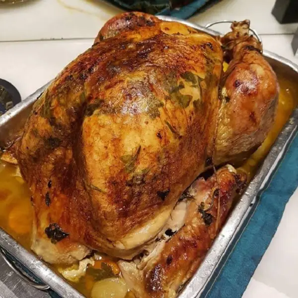 peru de natal na assadeira