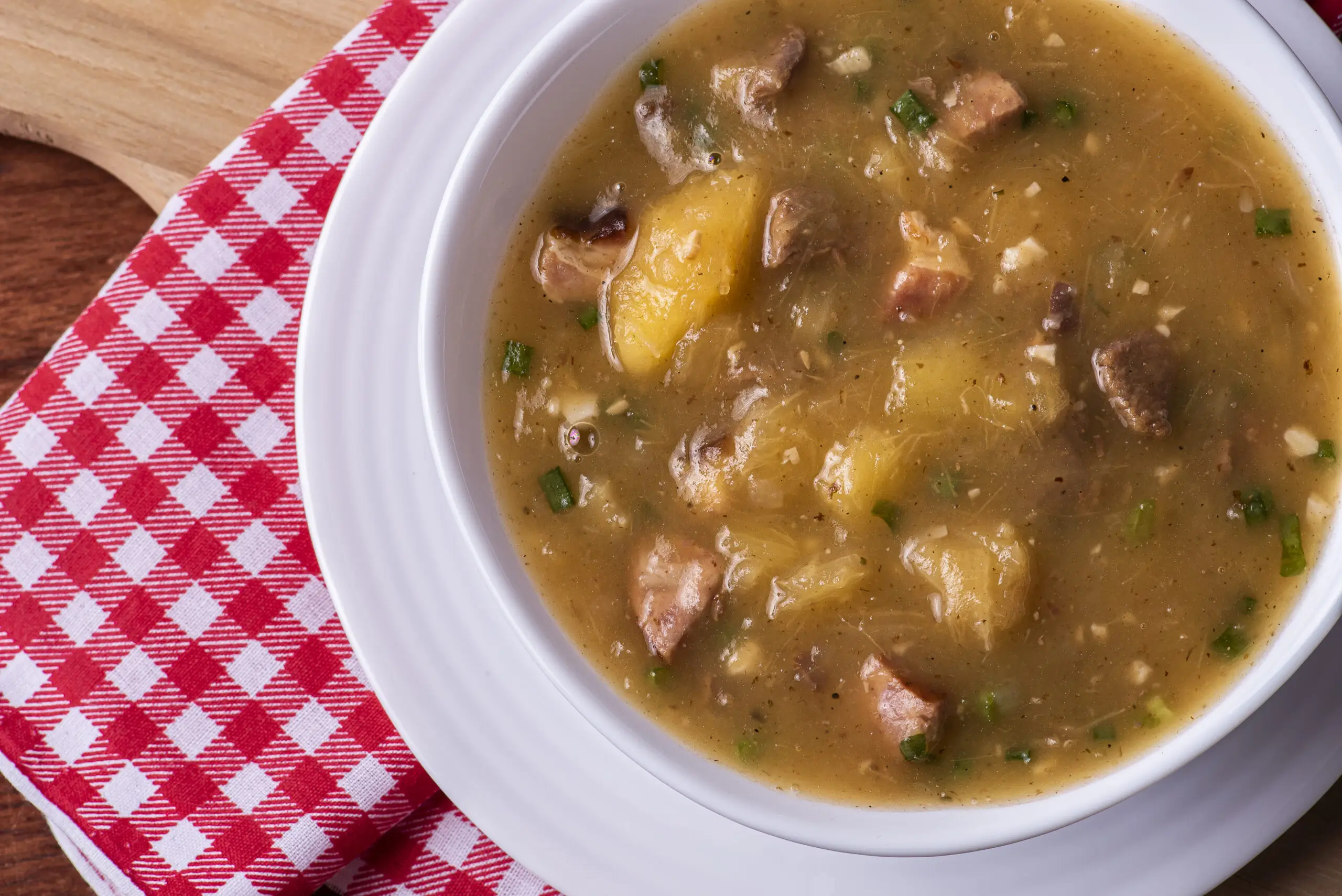 caldo de aipim