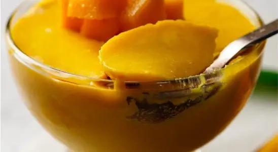 Mousse de manga vapt-vupt leva 3 ingredientes e é preparado em 5 minutos 2 mousse de manga de 3 ingredientes e 5 minutos