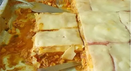 Lasanha de frango com presunto e queijo deliciosa e perfeita para toda família 3 Lasanha de frango