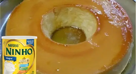 Pudim de Leite Ninho fácil e prático com sabor marcante do leite em pó 2 Pudim de leite ninho