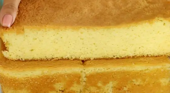 Pão de ló alto para cortar rechear e fazer bolos de festa incríveis com essa massa 3 Pão de ló