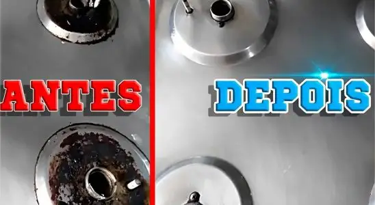 Como limpar a boca do fogão queimada e deixá-la brilhando como nova 1 Comom limpar a boca do fogão queimada