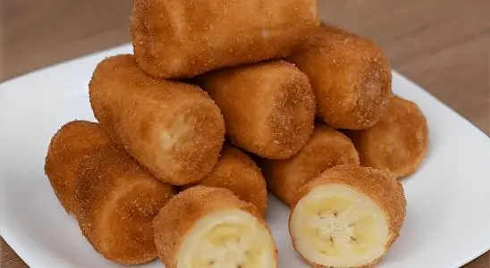Banana frita à milanesa receita de restaurante brasileiro fica uma delícia 2 Banana frita à milanesa