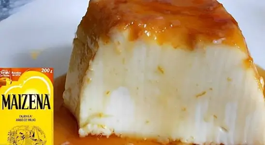 Pudim de maizena muito cremoso e fácil de fazer para o almoço de ano novo 3 Pudim de maisena