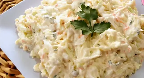 Salada de repolho cremoso coleslaw uma delícia para todos os dias da semana 1 Salada de repolho cremoso