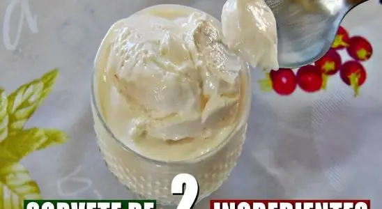 Sorvete caseiro com apenas 2 ingredientes cremoso delicioso e muito fácil de preparar 4 sorvete caseiro