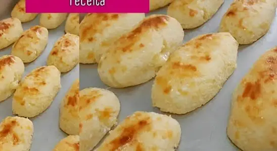 Pão de tapioca simples e fácil perfeito para substituir o pãozinho francês no café da manhã 2 pão de tapioca