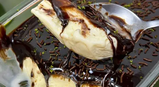 Bati esses ingredientes que tem no armário e fiz um delicioso sorvete de liquidificador 1 sorvete