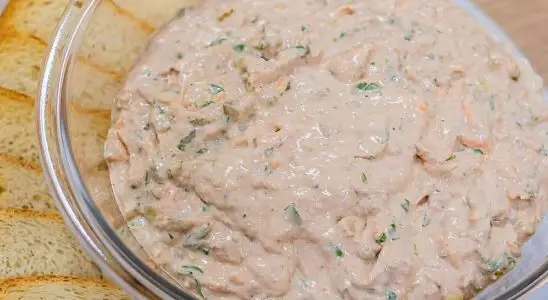 Patê de atum cremoso para sanduíches naturais e aperitivos 2 patê de atum