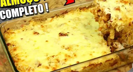 Macarrão de forno com calabresa e molho branco muito cremoso e saboroso 2 macarrão de forno