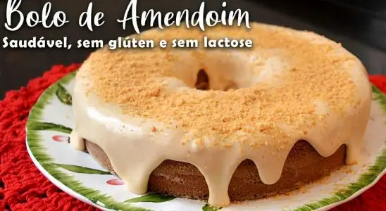 Bolo de amendoim sem glúten e sem lactose perfeito e muito gostoso 4 bolo de amendoim