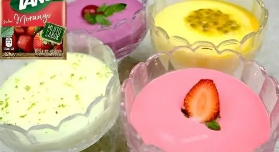 Mousse de tang bem cremoso que dá para você fazer de vários sabores fica uma delícia 3 mousse de tang