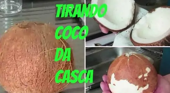 Como tirar coco da casca de um jeito que você nunca imaginou ser tão fácil 3 como tirar coco da casca