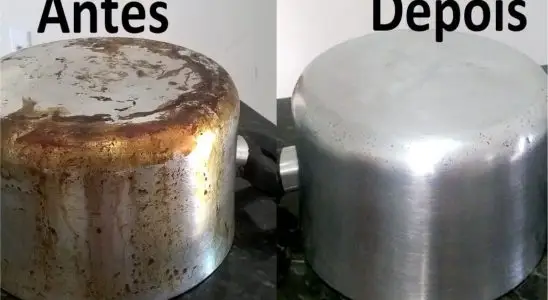 Como limpar panela queimada e manchada de gordura sem fazer esforço 1 como limpar panela queimada