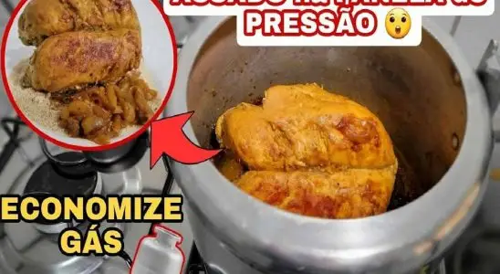 Frango assado na panela de pressão super suculento e macio 2 frango assado na panela de pressão