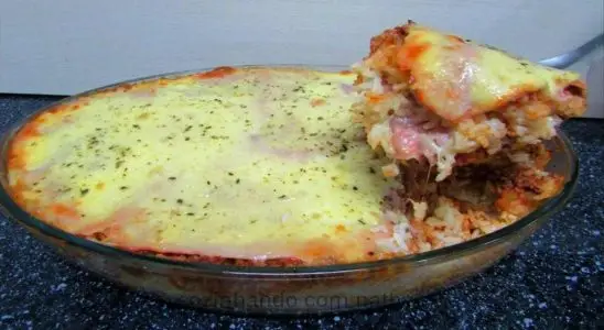 Arroz de forno muito completo e saboroso para seu almoço de domingo 4 arroz de forno