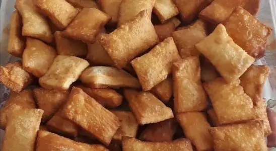 Salgadinho frito crocante bem fácil de fazer usando apenas 3 ingredientes bem simples 3 salgadinho frito