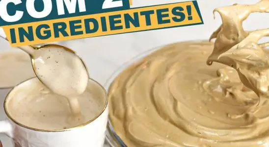 Receita de café cremoso que precisa só de 2 ingredientes para fazer 4 café cremoso