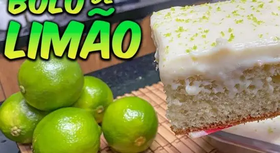 Bolo de limão fofinho com cobertura que é o mais gostoso que já fiz 3 bolo de limão