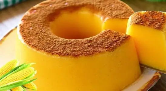 Curau de corte da vovó delicioso e muito fácil de fazer para comer na sobremesa ou no lanche 2 curau de corte