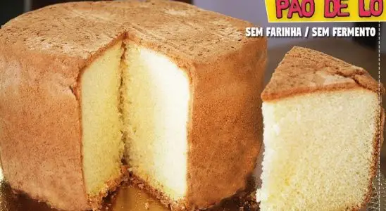 Pão de ló profissional: não precisa de farinha nem de fermento e fica perfeito 1 pão de ló profissional