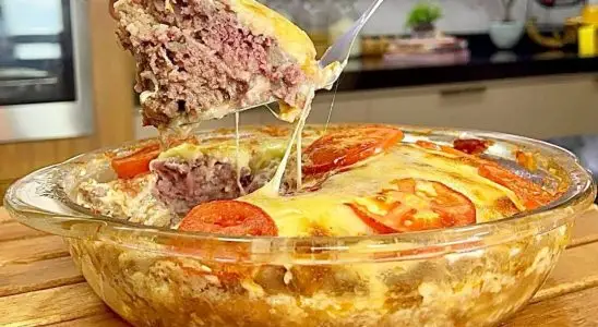 Receita de carne moída no forno para o almoço que fica uma maravilha 1 receita de carne moída