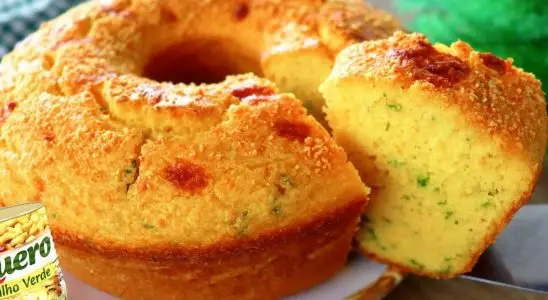 Bolo de milho salgado da roça: ótimo para fazer no café da manhã 4 bolo de milho salgado
