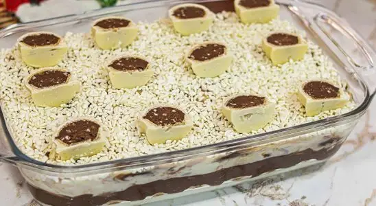 Pavê de ouro branco para preparar no fim de semana: uma tentação que ninguém resiste 3 pavê de ouro branco