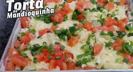 Quando você experimentar essa torta de mandioquinha vai querer comer toda semana 1 torta de mandioquinha