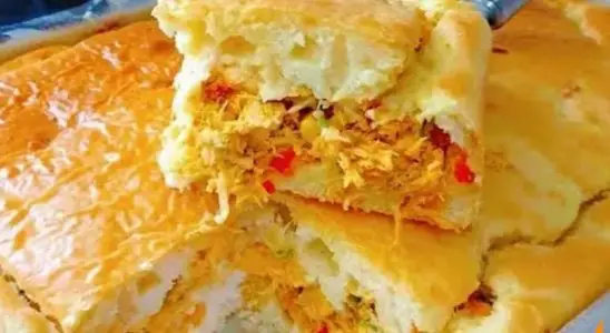 Massa especial para torta salgada de frango: essa fica bem leve e macia 2 torta salgada
