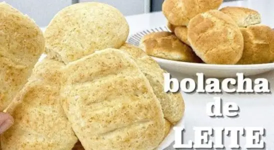 Bolacha de leite assada no forno: crocante, econômica e derrete na boca 1 bolacha de leite