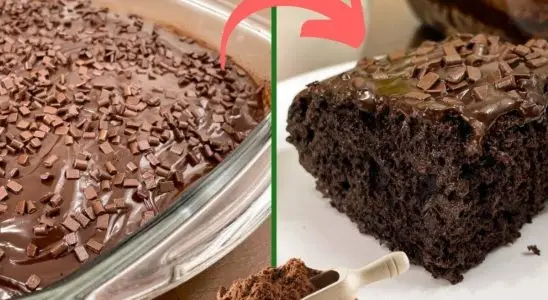 Bolo de chocolate sem glúten fofinho e muito saboroso para seu café da manhã 4 bolo de chocolate sem glúten