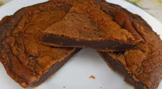 Brownie de frigideira: muito fácil de preparar e você vai se surpreender de como fica gostoso 2 brownie de frigideira