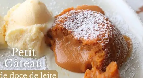 Petit gateau de doce de leite cremoso fácil de fazer e perfeito como sobremesa especial 1 PETIT GATEAU DE DOCE DE LEITE