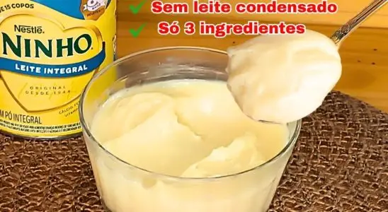 Recheio de leite ninho feito com 3 ingredientes sem leite condensado e sabor autêntico 4 RECHEIO DE LEITE NINHO