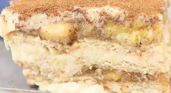 Sobremesa de banana cremosa que derrete na boca, feita com ingredientes simples 2 SOBREMESA DE BANANA
