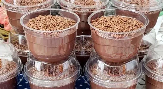 Sobremesa de brigadeiro no pote cremosa e fácil, perfeita para vender ou matar a vontade 1 sobremesa de brigadeiro