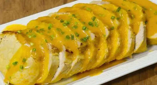 Lombo ao molho prático e saudável perfeito para um almoço leve e saboroso 1 lombo ao molho