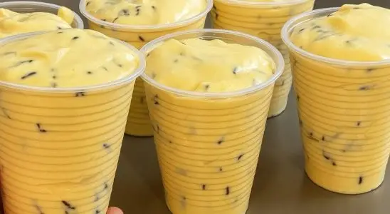 Sobremesa de maracujá geladinha feita no liquidificador que não vai ao fogo 3 sobremesa de maracujá