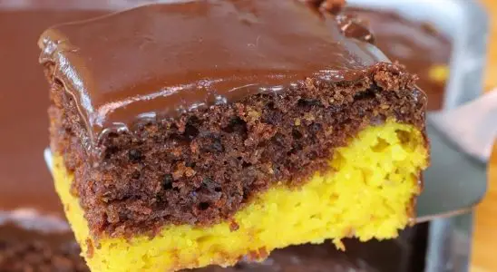 bolo de cenoura com chocolate