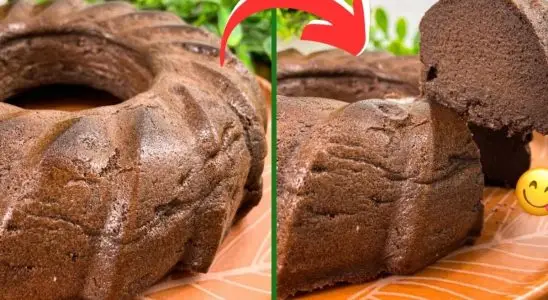 Bolo pudim de chocolate sem leite, sem glúten e sem açúcar que fica irresistível 3 bolo pudim de chocolate