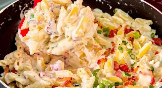 Macarrão ao molho branco em menos de 20 minutos: super fácil, cremoso e delicioso 2 macarrão ao molho branco