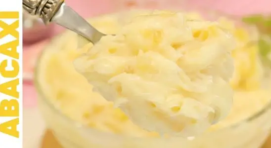 Recheio de abacaxi com 4 leites: super cremoso e estruturado, perfeito para bolos e doces 2 recheio de abacaxi