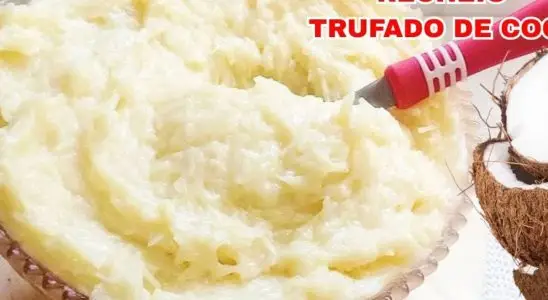 Recheio trufado de coco: perfeito para bolos, trufas, pavês, cones, brownies e sobremesas em geral 1 recheio trufado de coco