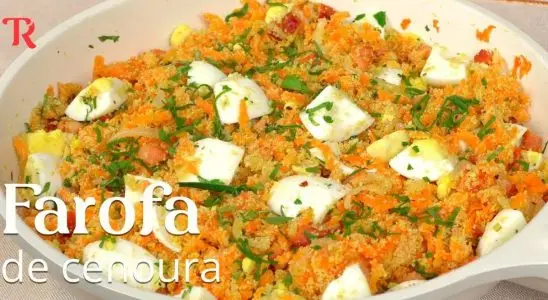 Farofa com cenoura e bacon: a receita fácil e deliciosa que não pode faltar na sua mesa de fim de ano 2 farofa com cenoura e bacon