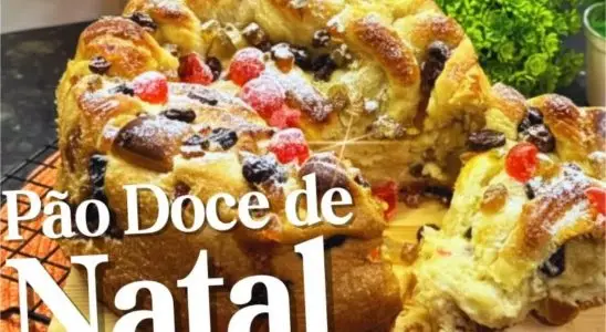 Pão doce recheado de Natal: fácil de fazer, fofinho e delicioso para o seu café de feriado 4 pão doce recheado de natal