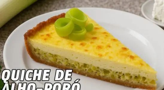 Quiche de alho poró: veja como fazer essa quiche deliciosa e super simples para o seu lanche 4 quiche de alho poró
